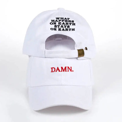 DAMN Embroidered Dad Hip Hop Baseball Cap
