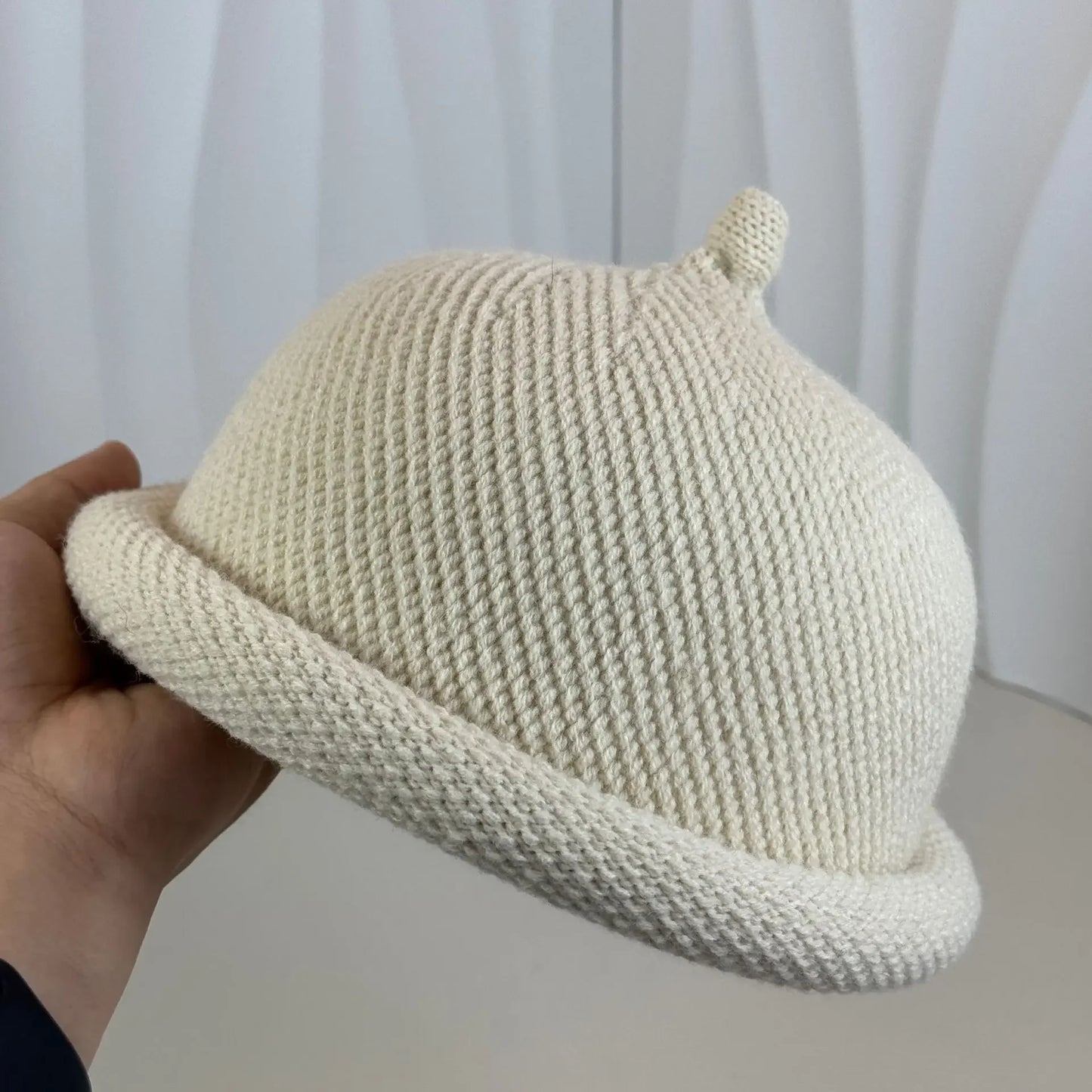 Japanese Knitted Melon Skin Bucket Hat