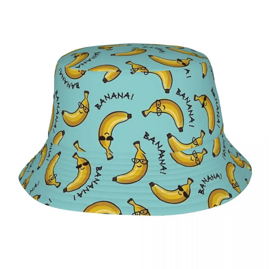 I Am A Cool Banana Pattern Bucket Hats Panama Hat