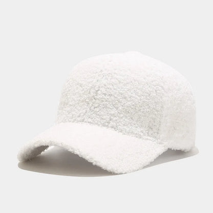 Plush Solid Color Hip Hop Snapback Cap