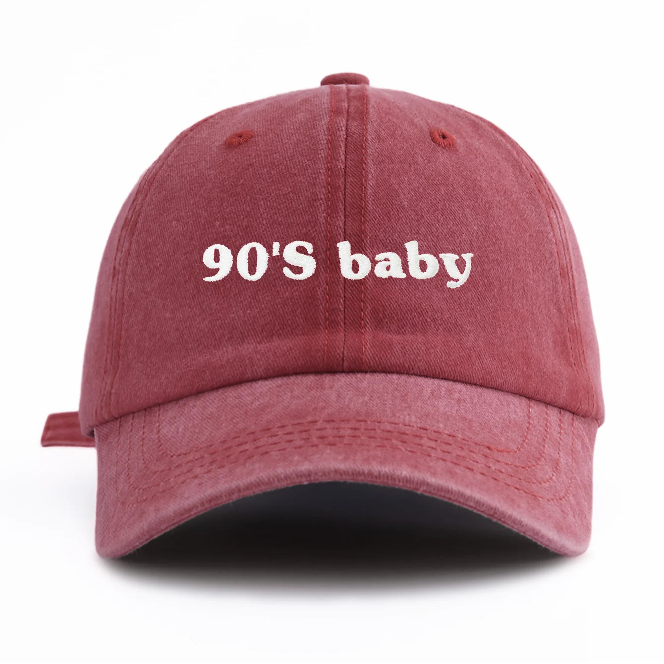 90s Baby Embroidery Washed Dad Baseball Cap