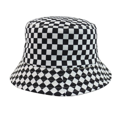Checkered Chessboard Fisherman Bucket Hat