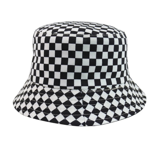 Checkered Chessboard Fisherman Bucket Hat