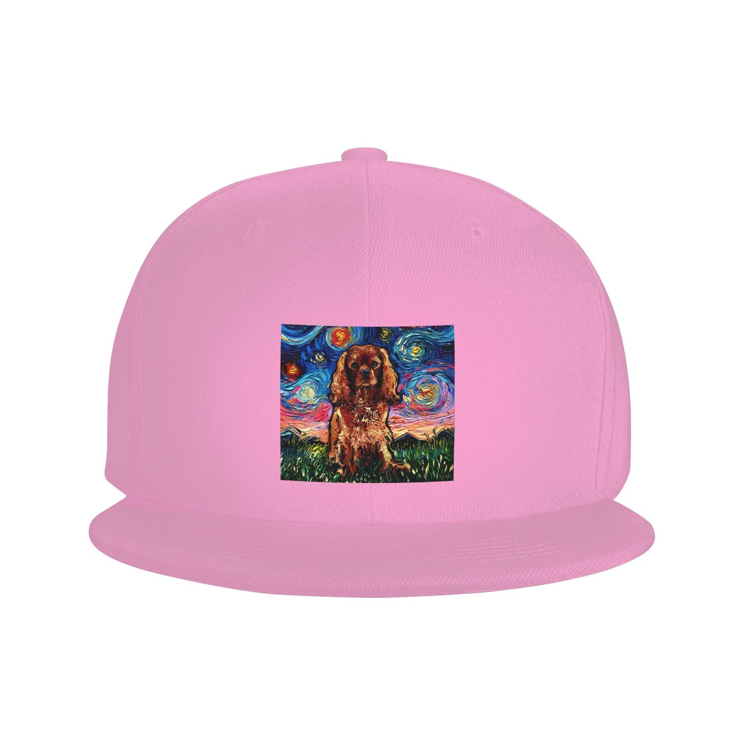 Ruby Cavalier King Charles Spaniel Night Snapback Cap