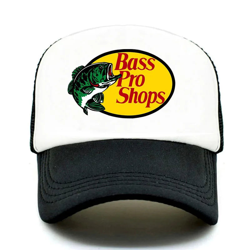 Unisex Letter Fish Embroidered Baseball Cap