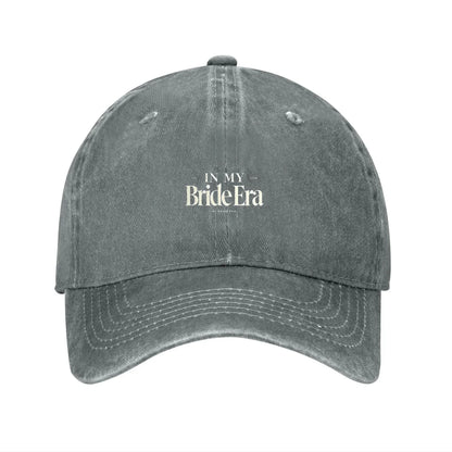 In My Bride Era Distressed Denim Baseball Cap