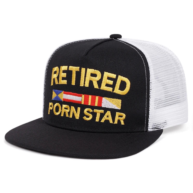 Creative Letter Embroidery Street Snapback Cap