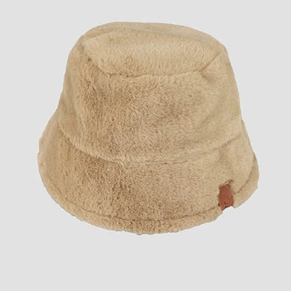 Faux Rabbit Fur Bucket Hat