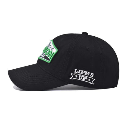 Unisex Cotton Washed Vintage Letter Baseball Cap