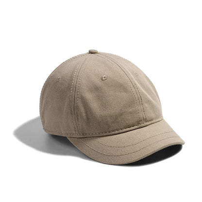 Adjustable Short Brim Cotton Baseball Cap