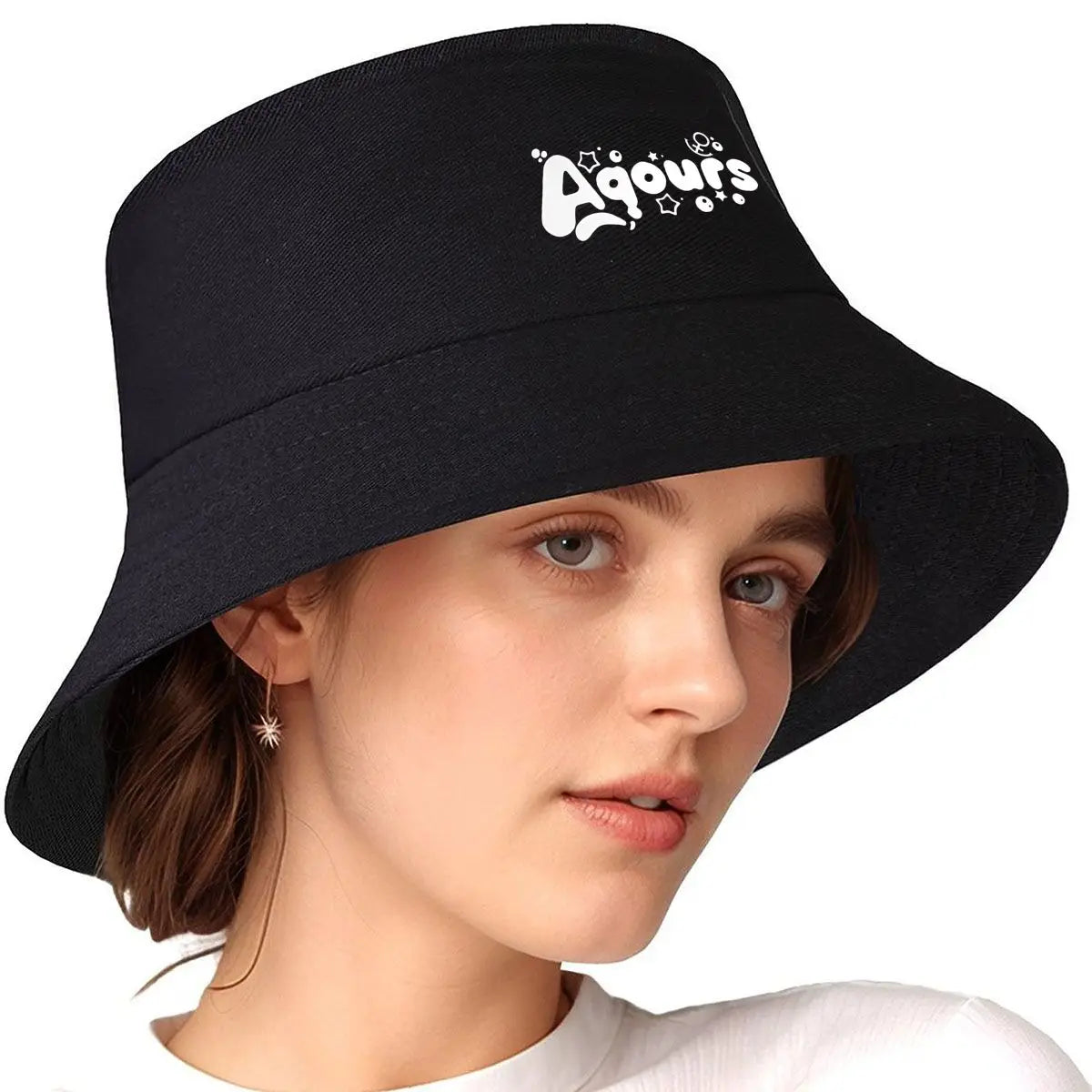 Aqours Pastel Pop Group Text Bucket Hat