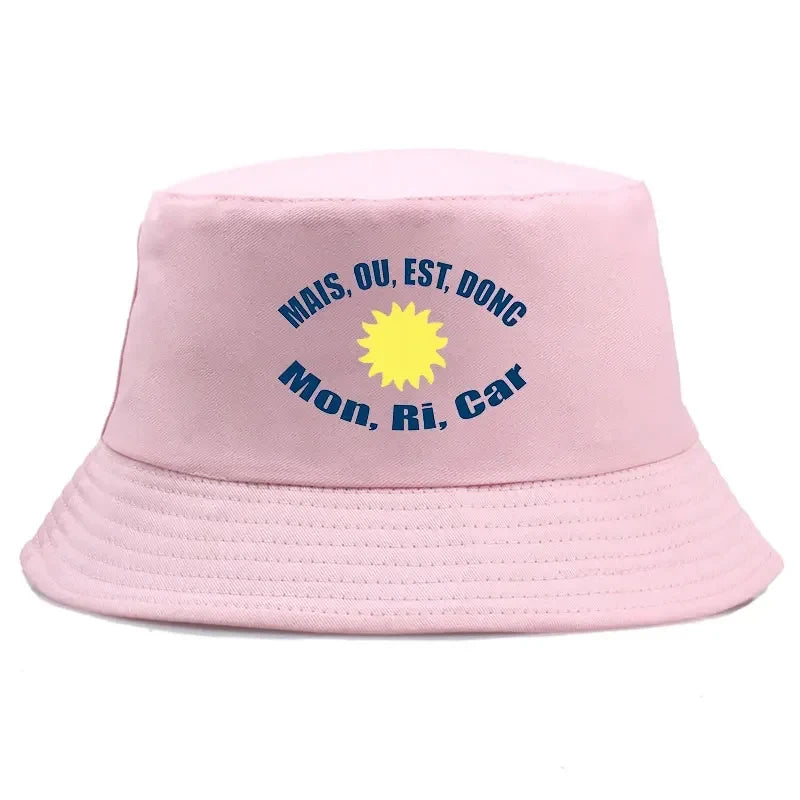 Mais Ou Est Reversible Cotton Bucket Hat