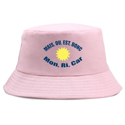 Mais Ou Est Reversible Cotton Bucket Hat