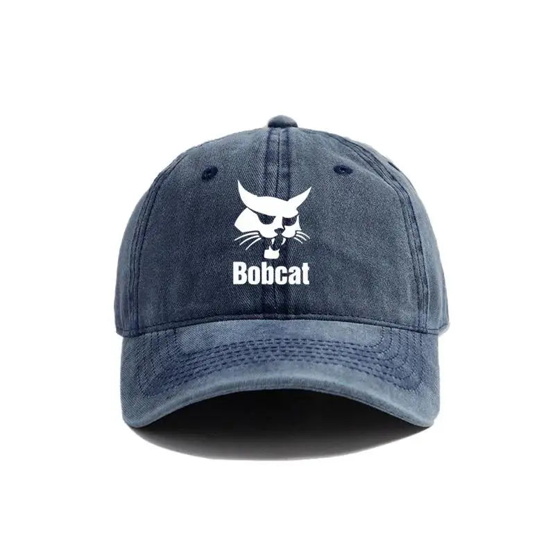 Bobcat Heavy Equipment Retro Outdoor Adjustable Baseball Cap