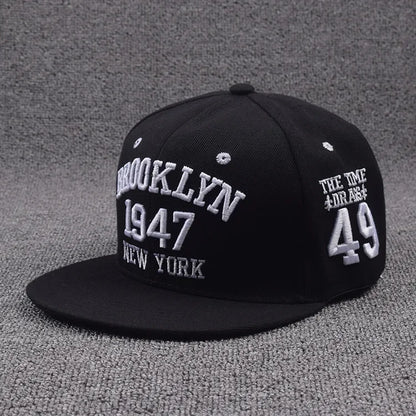 Letter Embroidery Hip Hop Snapback Baseball Cap