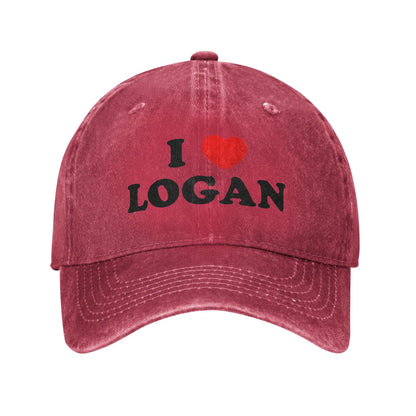 I Love Logan Adjustable Trucker Baseball Cap