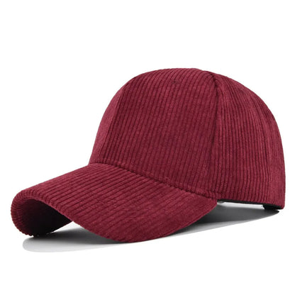 Korean Style Corduroy Small Curved Brim Baseball Cap