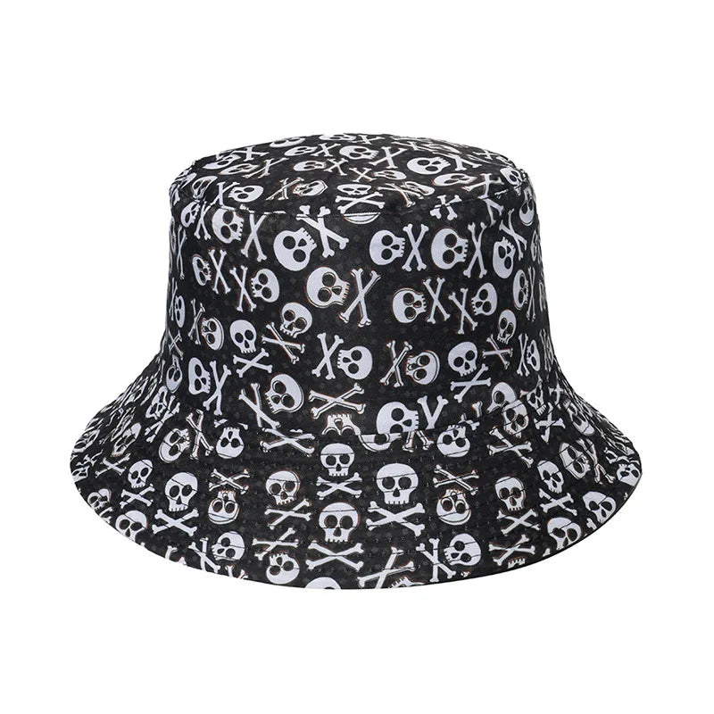 Ghost Head Hole Fisherman Hat