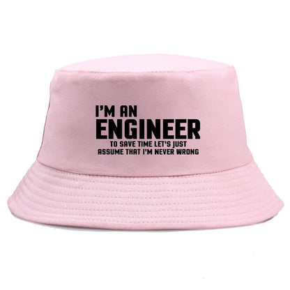 I Am Engineer Funny Cotton Bucket Hat