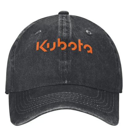 Kubota Denim Logo Casual Baseball Cap