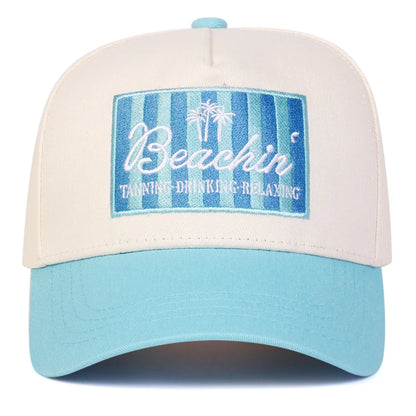 Beachin Embroidery Adjustable Outdoor Baseball Cap