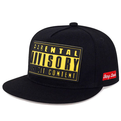 Color Block Patch Flat-Bill Snapback