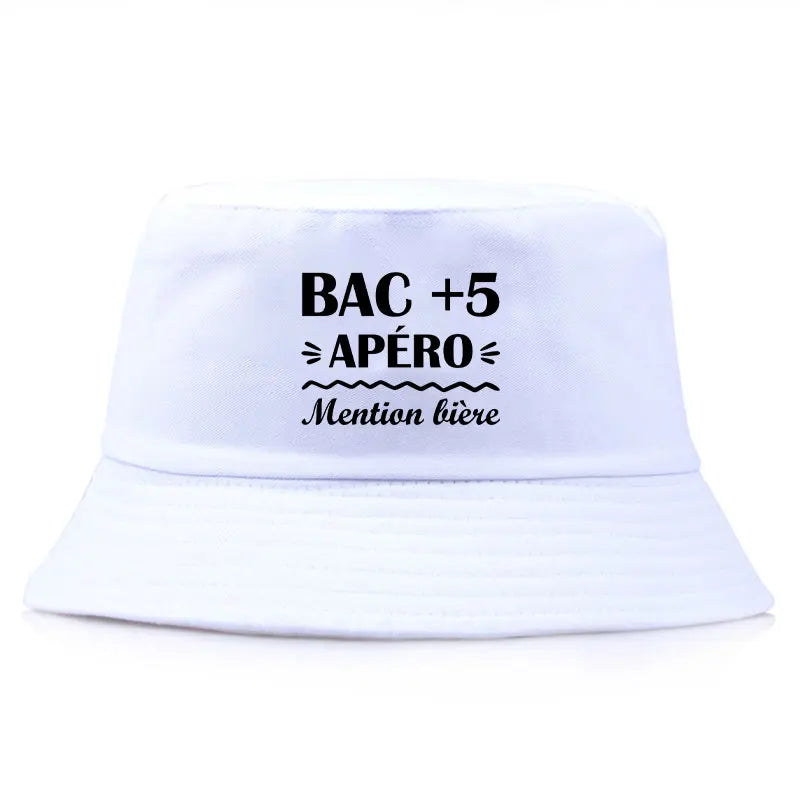 BAC +5 Apero Print Reversible Unisex Bucket Hat