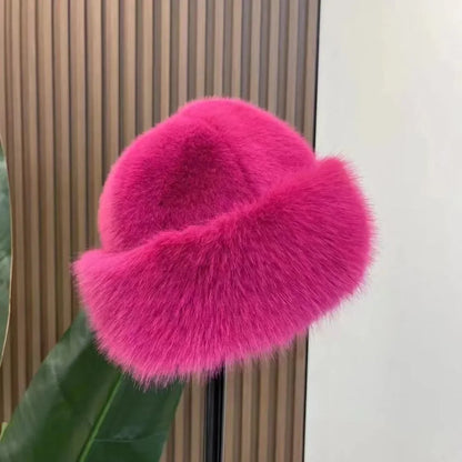 Warm Plush Winter Outdoor Bucket Hat