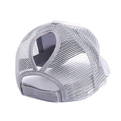 Camouflage Mesh Ponytail Baseball Cap
