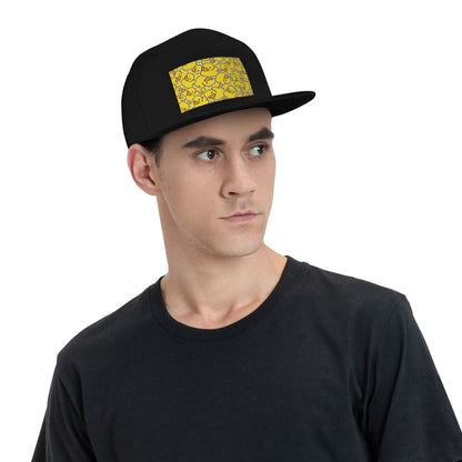 Yellow Rubber Ducks Bathtime Pattern Snapback Cap
