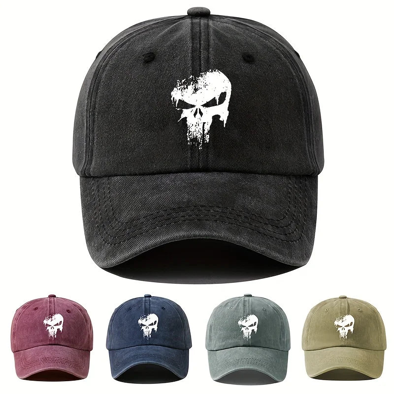 Fashion Skull Print Outdoor Sun Protection Baseball Cap