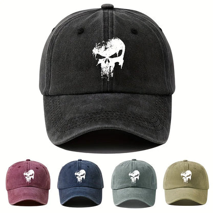 Fashion Skull Print Outdoor Sun Protection Baseball Cap