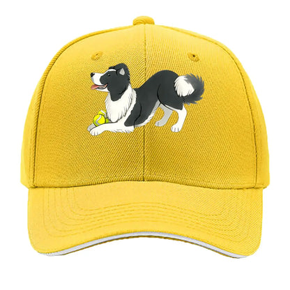 Border Collie Lightweight Breathable Sandwich Baseball Cap