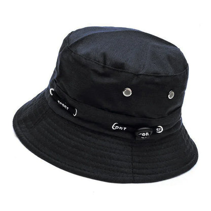 Stringed Sun Protection Bucket Hat