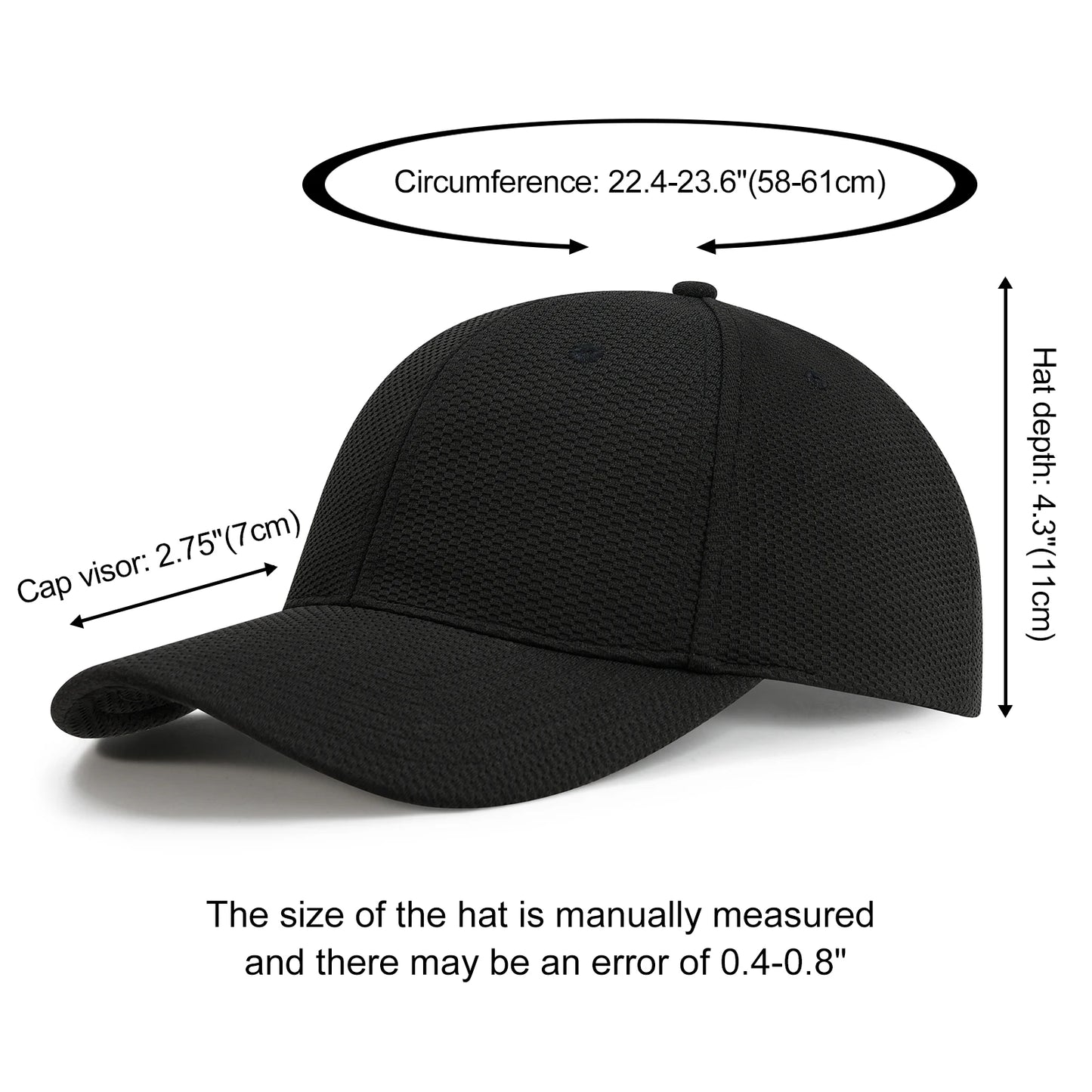 FEICUI Breathable Mesh Baseball Cap