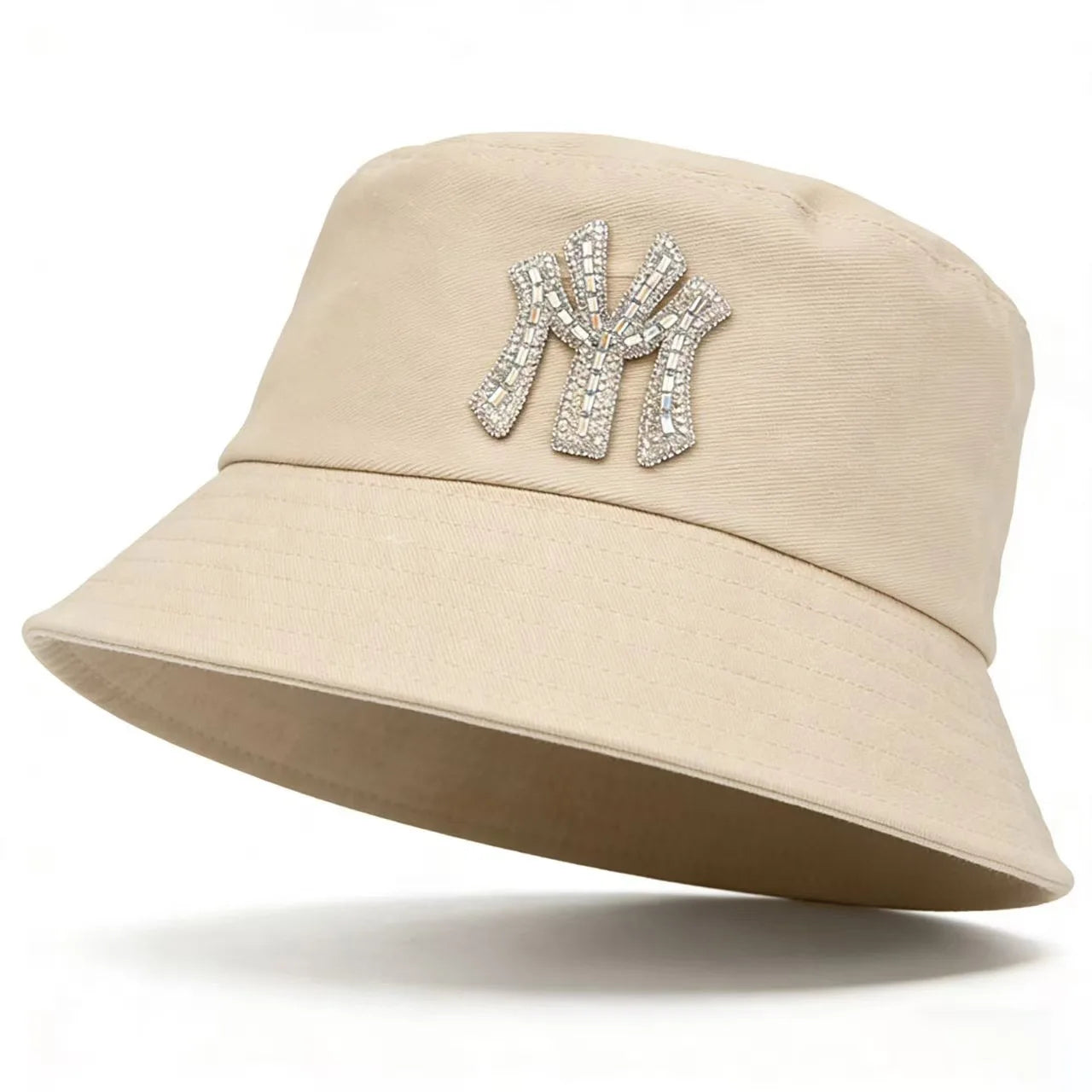 Luxury Cotton Diamond Solid Color Bucket Hat