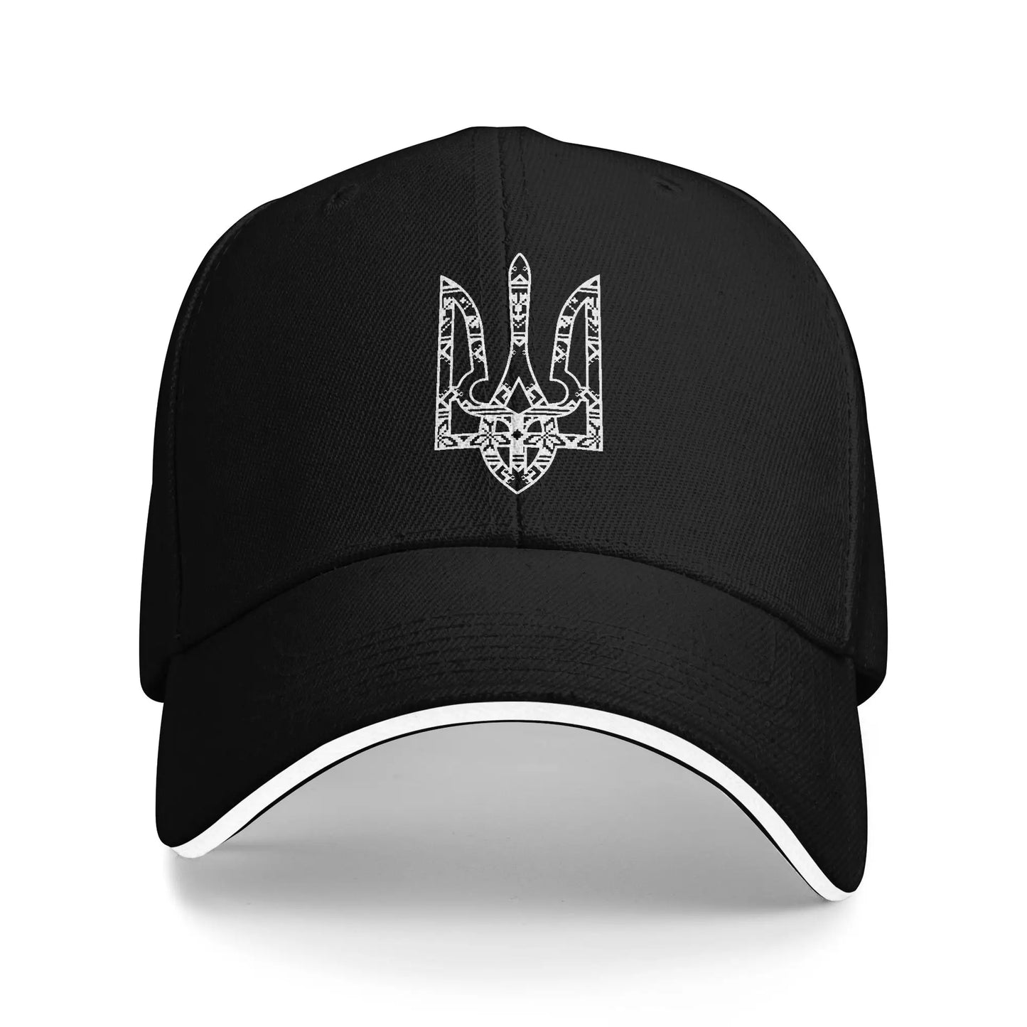 Ukraine Trysub Flag Logo Trucker Baseball Cap