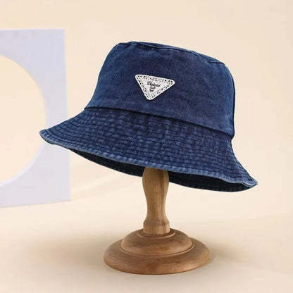 Washed Denim Cloth Bucket Hat