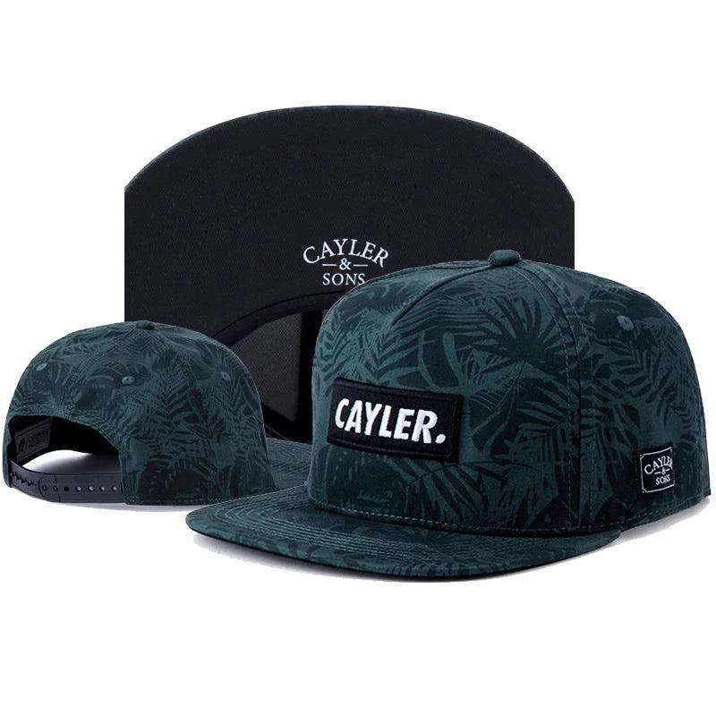 Cayler Leaf Rose Snapback Cap Street Style