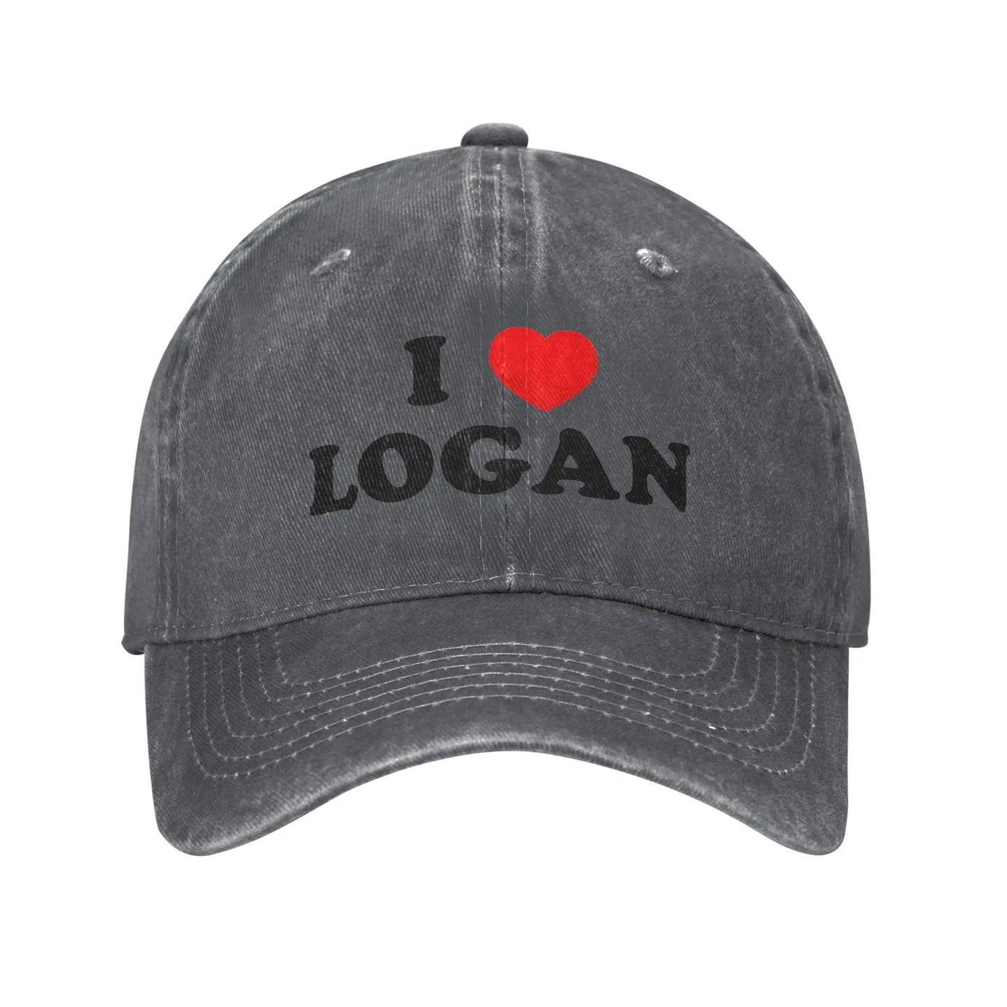 I Love Logan Adjustable Trucker Baseball Cap