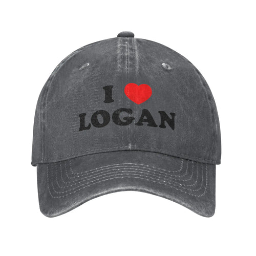 I Love Logan Adjustable Trucker Baseball Cap