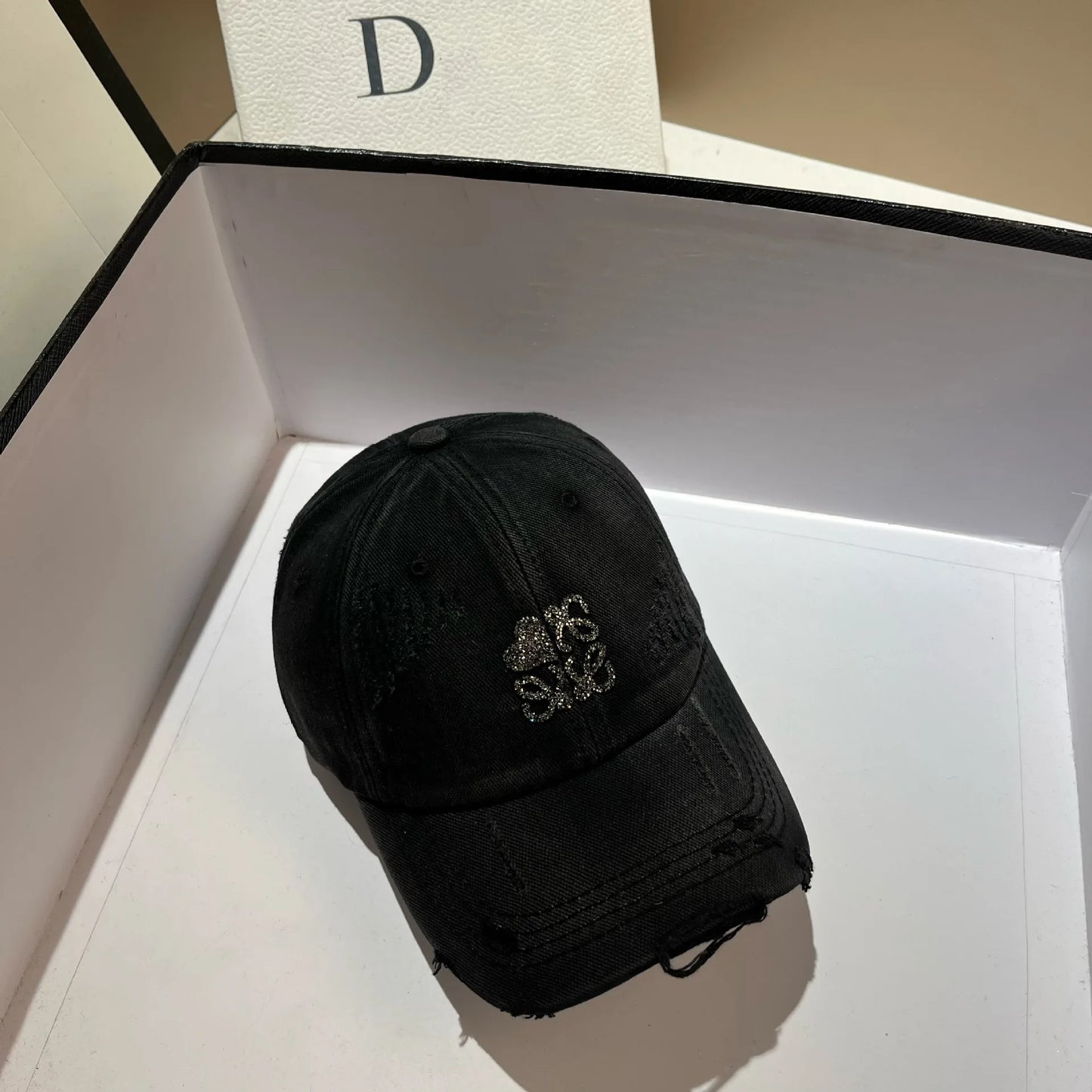 Korean Crystal 3D Letter Baseball Cap