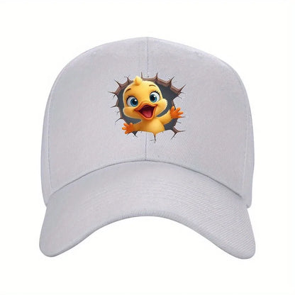 Cute Cartoon Duck Face Adjustable Baseball Cap