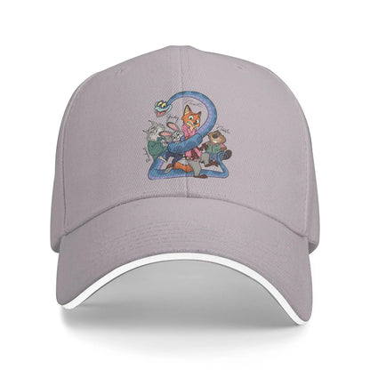 Zootopia Friends Casual Streetwear Snapback Baseball Cap