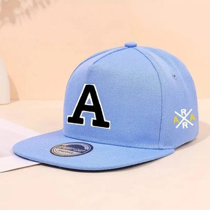 Letter Embroidered Snapback Hat Unisex