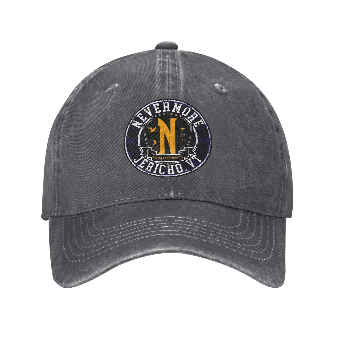 Nevermore Academy Emblem Washed Trucker Baseball Cap