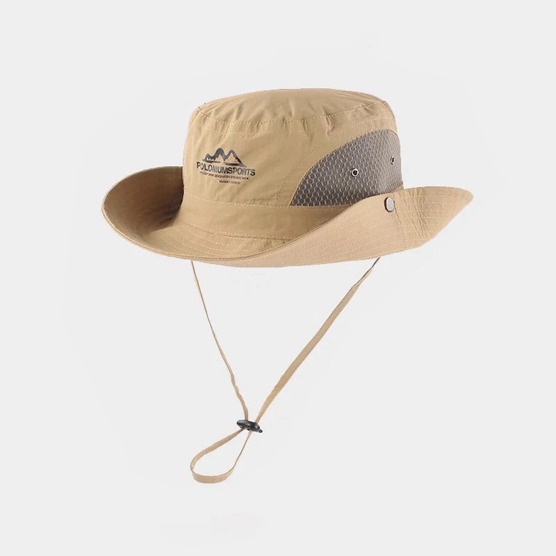 Summer Quick-Dry Drawstring Outdoor Bucket Hat