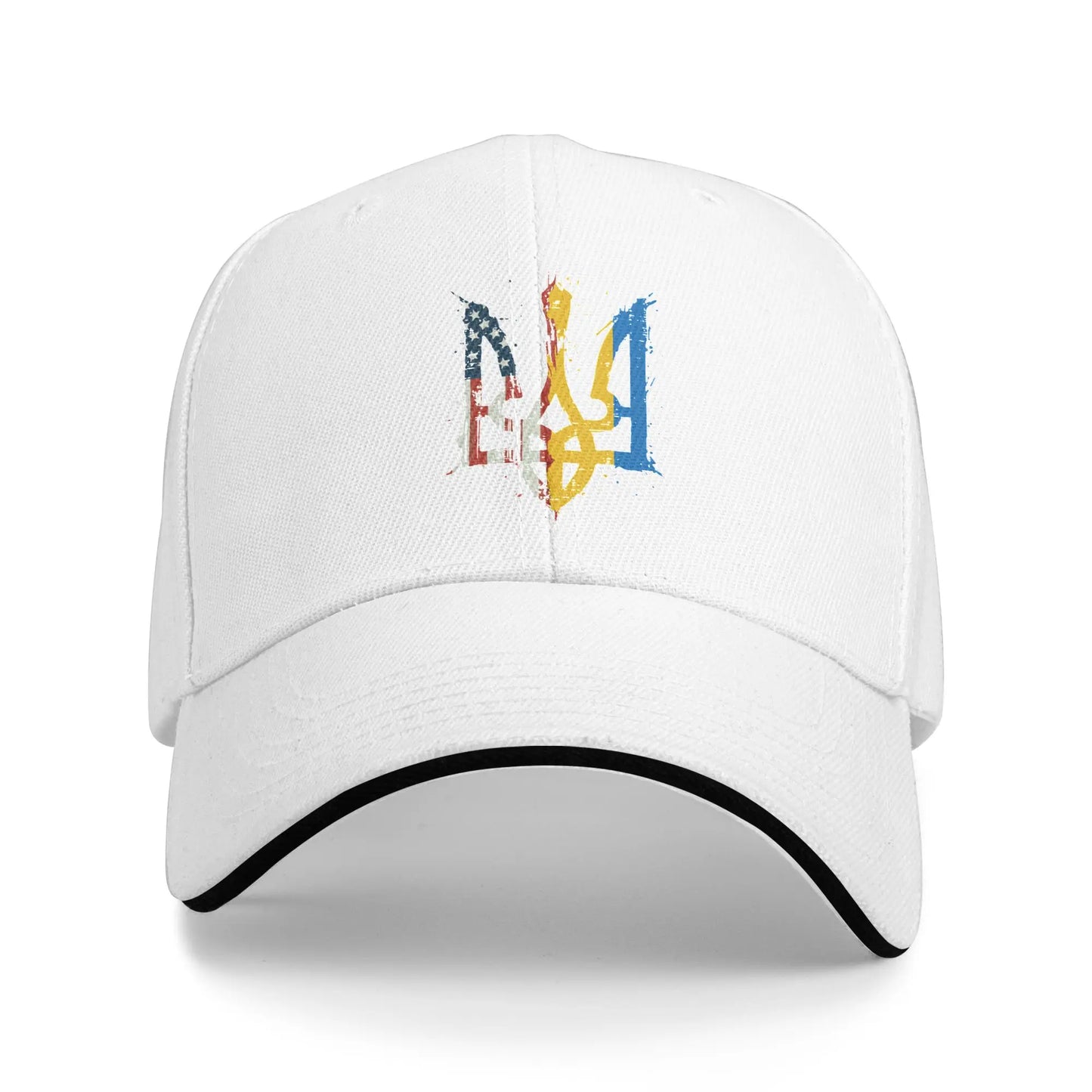 Ukraine Tryzub Flag Retro Hip Hop Baseball Cap