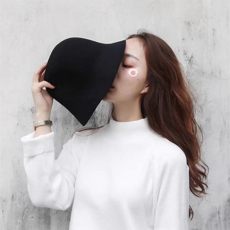 Vintage Elegant Wool Felt Warm Basin Hat