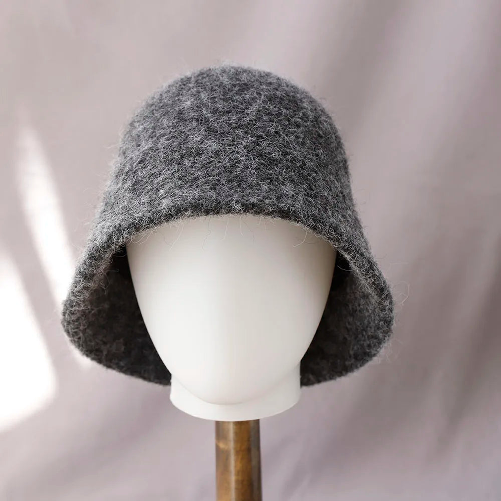 Vintage Wool Foldable Fisherman Bucket Hat